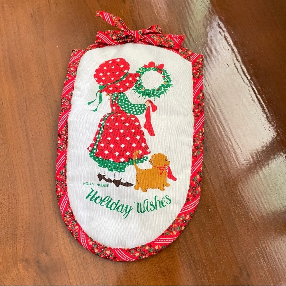 Vintage Original Holly Hobbie Christmas Holiday Oven Mitt by American Greetings